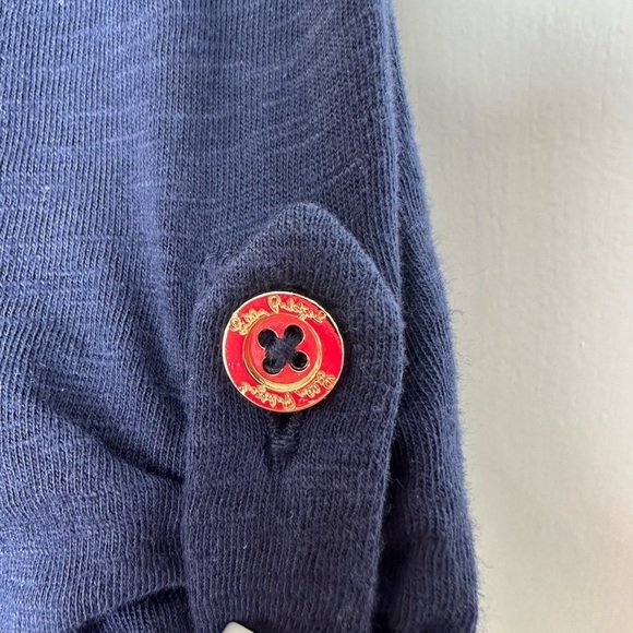 Lilly Pulitzer Navy Surfcrest Swing Dress Women’s Size Small Blue Roll Tab Slv - Picture 10 of 14